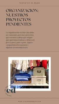 La organizacion en una casa debe ser una tarea constante, pero que pasa cuando hay ideas y proyectos que quieres lograr? Aqui te contamos nuestro caso para motivarte!