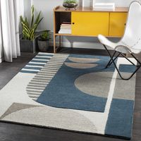 Features Returns Brand: HauteloomCollection: BridgewaterConstruction: Hand TuftedMaterial: 100% WoolPile: Medium PilePile Height: 0.31"Style: ModernOutdoor Safe: NoMade In: India Shedding: All wool rugs will shed. Shedding will subside over time, depending on traffic and wear. It typically takes 20-25 vacuums, at a min