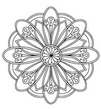 a mandala to color.