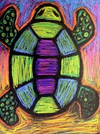 pastel art easy for kids - Google Search