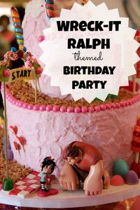 Looking for some Wreck It Ralph inspiration? See the best party I've ever been to. No detail missed with a Wreck It Ralph themed cake, food and games.