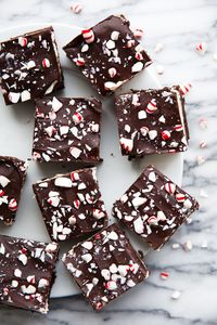 Peppermint Bark Brownies - Broma Bakery