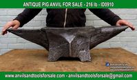 Ask for price with ID0910 on anvilsandtoolsforsale@gmail.com All pictures of all anvils on our website anvil for sale, anvils, blacksmith, blacksmiths, blacksmithing, antique tools, tool collector, swage block, stake, cone, cutler, french pig, amboss, incudine, schmied, forgeron, forge, enclume, forged, blacksmith tools, old tools, vintage tools, handtools, iron work, vise, stake, coutellier, chamouton, hulot harmel, collection, outil ancien, outils anciens, bigorne, art populaire, enclume