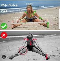Wide seated fold, yoga