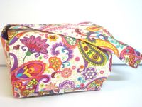 Excited to share this item from my #etsy shop: Super Large 6 inch Depth Fabric Coupon Organizer Budget Organizer - Bright Jewel Paisley Floral