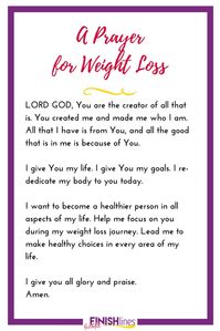 A Prayer for Weight Loss #weightloss #dieting #prayer