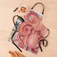 "Red Octopus Vintage Map Beige Compass Nautical" Coffee Mug for Sale by eveystudios | Redbubble