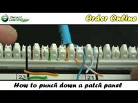 How to Punch Down a Network Ethernet Patch Panel - YouTube