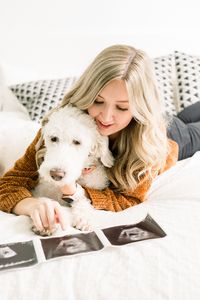 The Cutest Pregnancy Announcement EVER | In home pregnancy announcement photo session | Whitney Hunt Photography