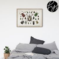 Fine art print printed with water-based inks on cotton mix archival art paper . • Available in multiple sizes • Trimmed with a 2cm / 1" border for framing • Available framed in white, black and oak wooden frames. Tags: bedroom-art, lounge, bedroom, animals, landscape-art-prints-and-posters, landscape, science-art-inspo, nature, animal, lounge-art, illustration, silver, hallway-idea-rustic-fall-vintage-home-decor, rustic