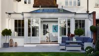 This enviably elegant timber orangery is perfectly proportioned.