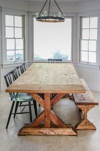 restoration hardware inspired dining table