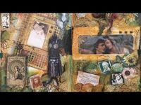 Mixed Media Art Play - Security Envelope Art Collage for Altered Books & Art Journals - YouTube