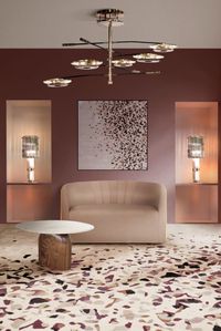 This beautiful reading corner features the beautiful trendy Terrazzo Rug, taking inspiration from the Italian flooring composite, it is one of the biggest and most known fashion and interior design trends of our times. The pattern in this rug lends itself beautifully to a reading corner motif, creating a sense of comfort and warmth unlike any other.