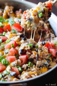 One-Pan Chicken Burrito Bowls - No. 2 Pencil