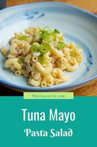 Inspired by the tuna mayo onigiri, popular Japanese rice ball snacks, this tuna mayo pasta salad is as delicious as it is easy! #Japanesefood #pastasalad #tunamayo #easyrecipe