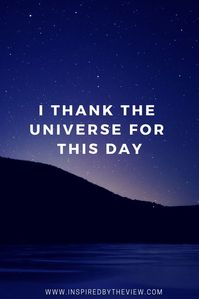 nighttime affirmations inspired by the view