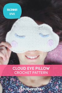 The ultimate self care diy make! Crochet your own eye pillow and have a restful nap | Downloadable Pattern from LoveCrafts.com