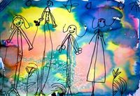 Artsonia Art Gallery - My Family in a Rainbow!