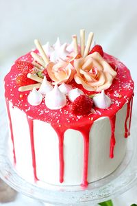 Layer Cake Fraises et vanille