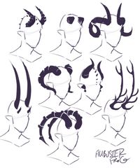 Drawing Anatomy Reference Horns