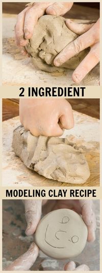DIY MODELING CLAY MADE USING ONLY 2 INGREDIENTS