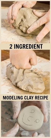 DIY MODELING CLAY MADE USING ONLY 2 INGREDIENTS                                                                                                                                                                                 More