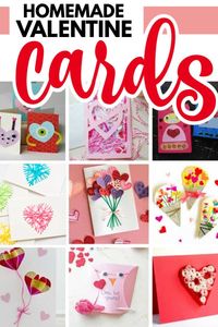 There's no better way to express your love than with a homemade card. This year try on of these simple to DIY Homemade Valentine's Day Cards! #valentinecardsdiy #easyvalentinescards #craftsbyamanda