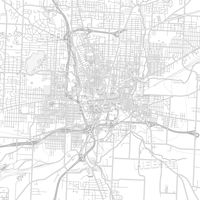Bright outlined vector map of Canton, Ohio, USA This printable map was created for monochrome infographic backgrounds. Feel free to modify this map of Canton and add colorful pointers, text, pins or r... ... #map #download #stockimage #PDF #license #openstreetmap #printout #design #background #vector #hebstreit