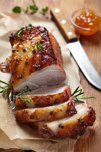 Rôti de porc à l'orange et à la noix de muscade