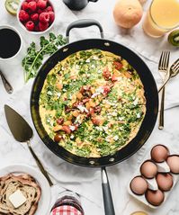 Spinach and Red Pepper Frittata - The Windy City Dinner FairyThe Windy City Dinner Fairy