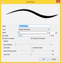 Fire Alpaca brush settings to imitate PaintTool SAI