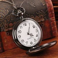 Quality Quartz Movement Ice black Pocket watch, it hangs securely from a traditional 14” braided chain. Never be late for another very important date. Personalized with three lines of up to 15 characters per line. Great Gifts For Groomsmen, Fathers Day Size: 1 1/2” in diameter. Personalized it FREE!