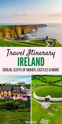 What to do in Ireland? Check out this perfect Ireland Travel Itinerary with Ireland Vacation tips from the locals, and the best spots to visit in Ireland around the Cliffs of Moher and beyond! Add Doolin and The Aran Islands to your Ireland Bucket List and discover beautiful travel destinations in Ireland. As a bonus tip, this Ireland Travel Guide will take you to the ideal castle for your honeymoon in Ireland! #ireland #irelandtravel #cliffsofmoher #castle #travelitinerary #travel
