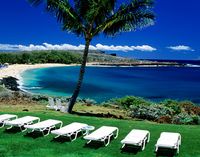 Lanai, Hawaii, United States, North America: Hulopoe Beach, Manele Bay