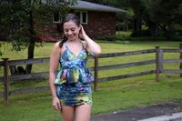 Watson Bra and Bombshell Bathing Suit pattern mash up. "Put a Ruffle on It" Bathing Suit by Trish Stitched
