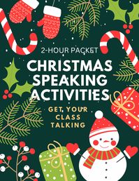 Use this speaking and reading packet to learn, celebrate, and do a Christmas craft! Students will learn about the Christmas season and do communicative activities. See video on TPT for more!