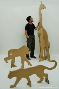 Cardboard animals - I would love to paint these and them attach them to the classroom wall so they can be easily removed.
