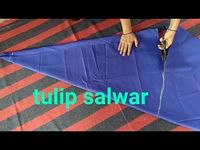 Tulip salwar cutting and stitching/ ट्युलिप सलवार - YouTube