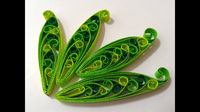Twisted quilling leaf tutorial - YouTube