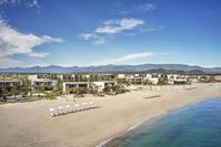 Set right on the beach, against the backdrop of the Sierra de la Laguna Mountains, the Four Seasons is by far the area’s sleekest stay. Exclusivity is of course a draw—a handful of celebrities from L.A. are rumored to have bought villas. But there’s also a strong outdoor-adventure pull, from snorkeling in nearby Cabo Pulmo National Marine Park, where giant polka-dot whale sharks hunt for plankton, to quad-biking empty sand dunes.