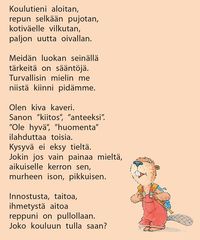 Ihana runo ekaluokalle!