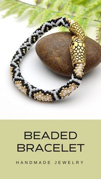 Give your special woman the perfect birthday gift - a stunning snake beaded bracelet! Crafted with care and attention to detail, this bracelet is an ideal way to show your appreciation and love. Featuring an intricate beaded pattern, it's sure to add a touch of sophistication and style to any outfit. Make her birthday even more special - buy now! #summerbracelets #beadedbracelet #snakebracelet #handmadebracelet #braceletforwomen #beadbracelet