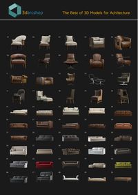 3DARCMODELS FREE VOL 01 consists of 50 interior models with various designs and styles. This collection is designed for architectural visualizations made in 3ds MAX. Scenes are not lighting and cameras. Total size : 932 MB in 50 files.