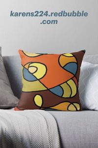 Soft and durable 100% spun polyester cover with an optional polyester fill/insert, Full-color double-sided design! #artforsale #digitalart #abstractart #digitaldrawing #pillows #throwpillows #artonpillows #accentpillows #decorativepillows #roomdecor #homedecor #officedecor #giftideas