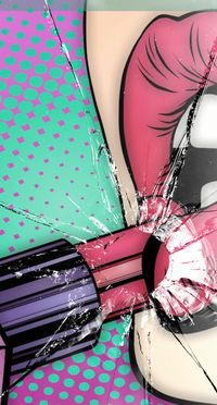 Wallpaper lips crash