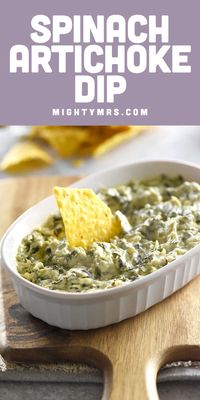 Easy Crockpot Spinach Artichoke Dip