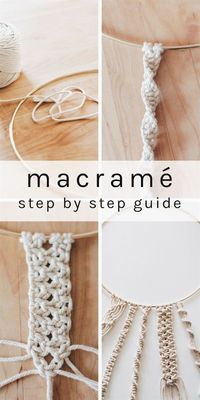 Learn how to make basic macrame knots with this step by step guide. With just these four knots, you can make so many macrame projects. #DiyCraftsHome
