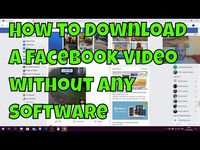 how to download a facebook video 2020 - YouTube