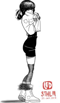 It girl - Digital Sketch